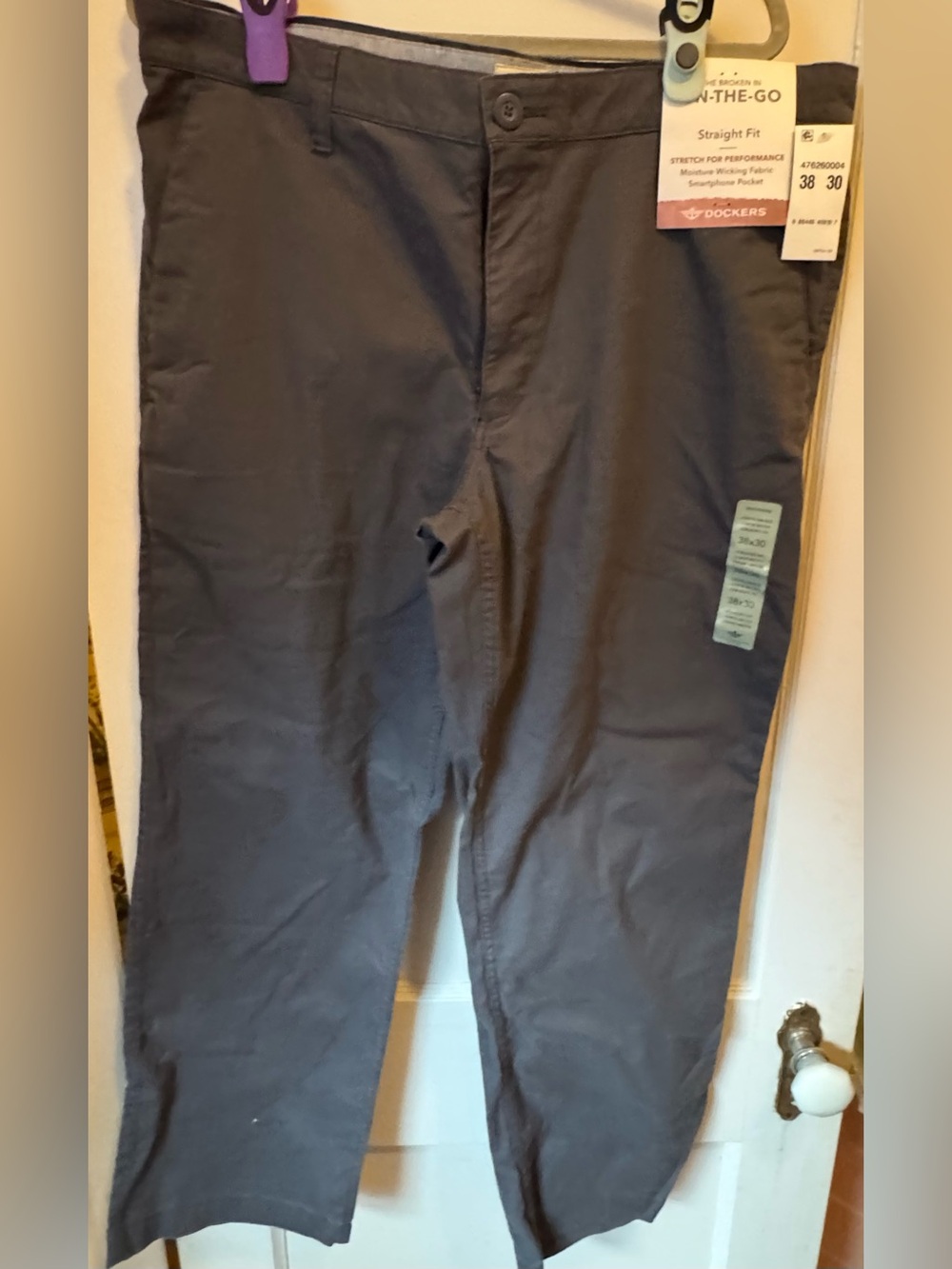 Dockers Men’s Straight Fit Navy Blue Performance Chinos